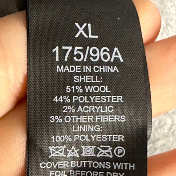 KATE SPADE Wool Blend Stand-Collar 35"Long Coat w/Changeable Buttons sz XL‎ - Picture 8 of 15